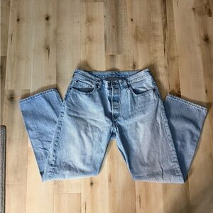 Levi's Women’s 501 Straight Jeans in Light Blue